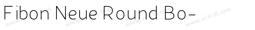 Fibon Neue Round Bo字体转换